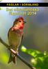 FÅGLAR I SÖRMLAND. Det sörmländska fågelåret 2014