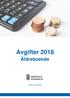 Avgifter 2018 Äldreboende