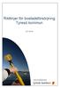 Riktlinjer för bostadsförsörjning Tyresö kommun