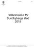 Delårsbokslut för Sundbybergs stad 2015