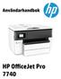 HP OfficeJet Pro 7740 Wide Format All-in- One series. Användarhandbok