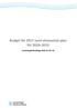 Budget för 2017 samt ekonomisk plan för Landstingsfullmäktige