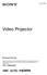 Video Projector. Bruksanvisning VPL-VW260ES SE (1)