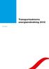 ES 2013:02. Transportsektorns energianvändning 2012