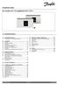 Installation Guide. ECL Comfort 210 / 310, applikation A214 / A Innehållsförteckning