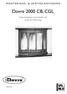 MONTERINGS- & SKÖTSELANVISNING. Dovre 2000 CB, CGL. Avser installation som kassett och insats för frimurning. Utgåva 01/06