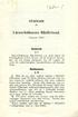 STADGAR. för. (Upplaga 1922.) Ändamål.