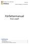 Författarmanual. Skapa uppgift. Innehållsförteckning Enheten för pedagogik, IKT och lärande (PIL)