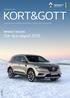 KORT&GOTT. RENAULT KOLEOS Gör nya vägval 2019 FEBRUARI 2019 VARJE MÅNAD FÖR DIG MED RENAULTKORT ELLER VOLVOKORT