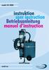 instruktion user instruction Betriebsanleitung manuel d instruction