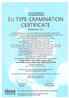 FIFJAS. Finnish Institute of Occuputional Health EU TYPE-EXAMINATION CERTIFICATE. 18A0566NGS01, Issue 1