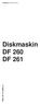 Diskmaskin DF 260 DF 261