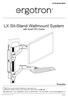 LX Sit-Stand Wallmount System with Small CPU Holder