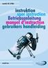 instruktion user instruction Betriebsanleitung manuel d instruction gebruikers handleiding