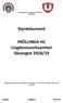 Styrdokument. FRÖLUNDA HC Ungdomsverksamhet Säsongen 2018/19