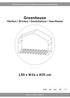 Manual/Bruksanvisning/Gebrauchsanweisung/Käyttöohje. Greenhouse. Växthus / Drivhus / Gewächshaus / Kasvihuone. L50 x W24 x H35 cm