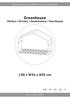 Manual/Bruksanvisning/Gebrauchsanweisung/Käyttöohje. Greenhouse. Växthus / Drivhus / Gewächshaus / Kasvihuone. L50 x W24 x H35 cm