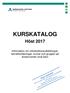 KURSKATALOG Höst 2017