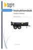 Instruktionsbok TKS1012 /TKS1112. Tillverkningsnummer:. Reviderad: