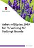 Arbetsmiljöplan 2019 för förvaltning för livslångt lärande