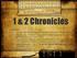 Literary Setting of 1 2 Chronicles Time of writing