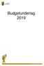 Information om budgetförutsättningar 2019