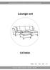 Manual/Bruksanvisning/Gebrauchsanweisung/Käyttöohje. Lounge set CATANIA. Item no , ,
