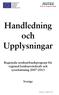 Handledning och Upplysningar