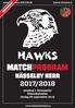 MATCHPROGRAM. Hässelby Herr 2017/2018. omgång 1: Hammarby Hässelbyhallen lördag 23 september 16:15. matchprogram 2017/2018 herrar division 2