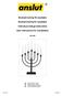 Bruksanvisning för ljusstake. Bruksanvisning for lysestake. Instrukcja obsługi świecznika. User Instructions for Candlestick