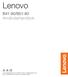 Lenovo B41-80/B51-80 Användarhandbok