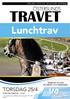 Lunchtrav TORSDAG 25/4 REAXCER BJUDER PÅ ENTRÉ OCH PARKERING FÖRSTA START KL JÄMTLANDS STORA PRIS KALLBLODENS DERBYBANA