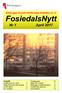 Nr 1 April Riksbyggen Bostadsrättsförening Malmöhus nr 24 FosiedalsNytt