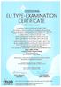 EU TYPE-EXAMINATION CERTIFICATE