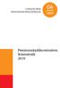 STATISTIK FRÅN PENSIONSSKYDDSCENTRALEN. Pensionsskyddscentralens fickstatistik 2019