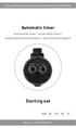 Manual/Bruksanvisning/Gebrauchsanweisung/Käyttöohje. Automatic timer