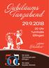Jubiläums Tanzabend «zäme Hundert» 20 Uhr Turnhalle Elfingen. 50 Jahre Trachtengruppe Elfingen. 50 Jahre Kapelle Oberalp