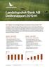Landshypotek Bank AB Delårsrapport 2019 #1