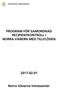 PROGRAM FÖR SAMORDNAD RECIPIENTKONTROLL I NORRA VÄNERN MED TILLFLÖDEN