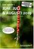 JUNI, JULI & AUGUSTI 2019