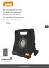 light control GB: High power LED work light DK: Slagfast LED-arbejdslampe NO: Støtsikkert LED arbeidslys SE: Stötskyddad LED-arbetslampa