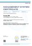 MANAGEMENT SYSTEM CERTIFICATE