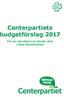 Centerpartiets budgetförslag För en närodlad och jämlik vård i hela Västerbotten