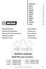 Owner s manual. BOW PRO Series Thrusters