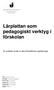 Lärplattan som pedagogiskt verktyg i förskolan