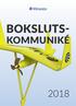 BOKSLUTS- KOMMUNIKÉ 2018