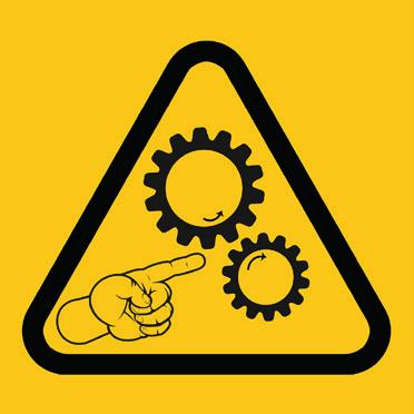Symbol displaying moving parts.