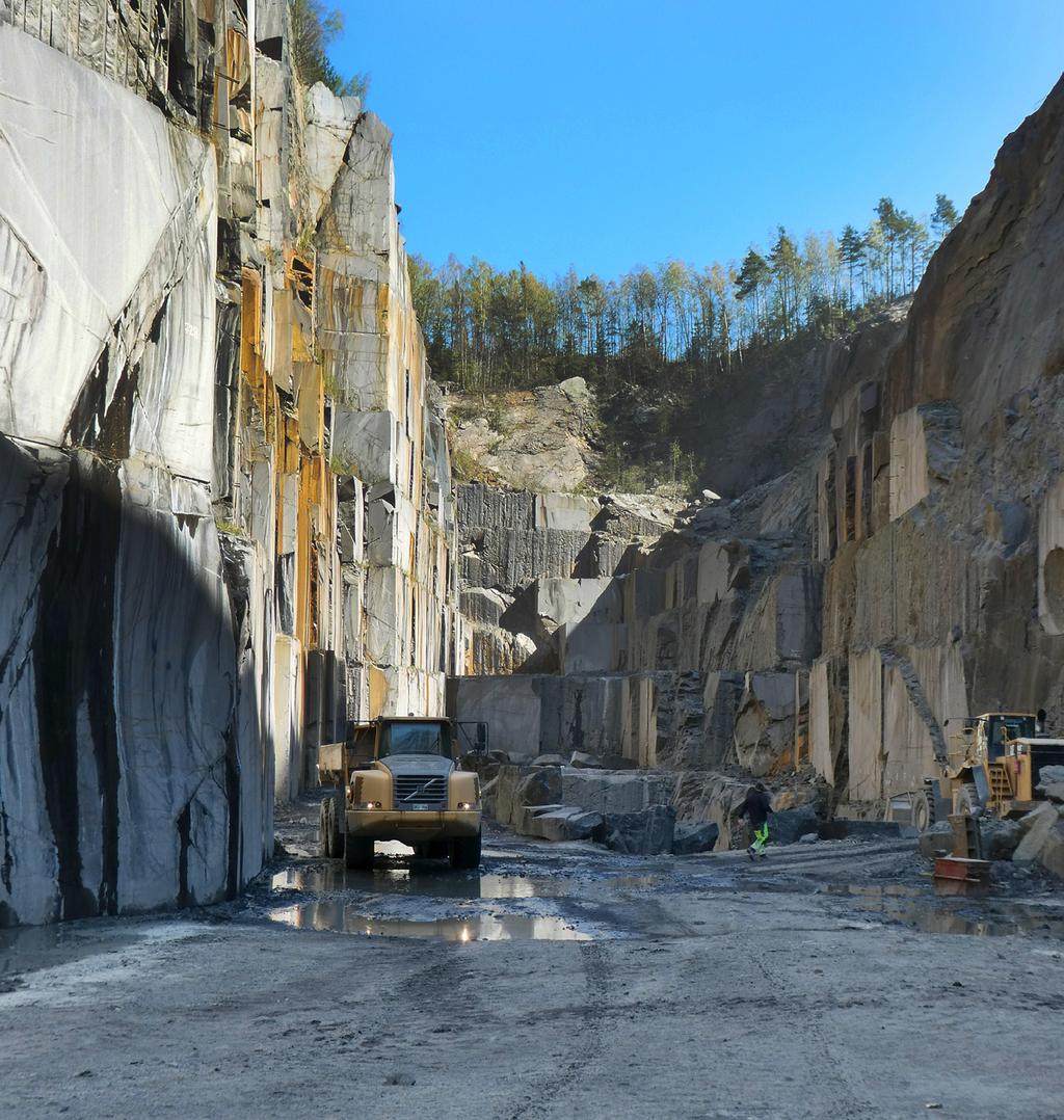 NATURSTEN imension stone Naturstensindustrin hade en fortsatt hög produktionstakt under 2018.