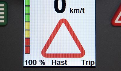 Motorn kommer då att fungera som broms. Tänder främre och bakre lamporna.