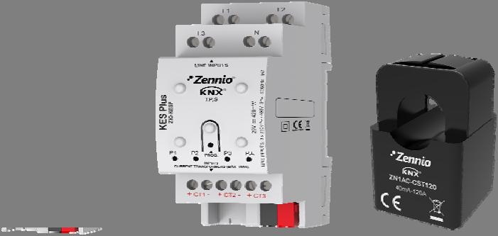 Energimätning Zennio KCI Zennio Energimätare KES Plus Zennio Strömtrafo